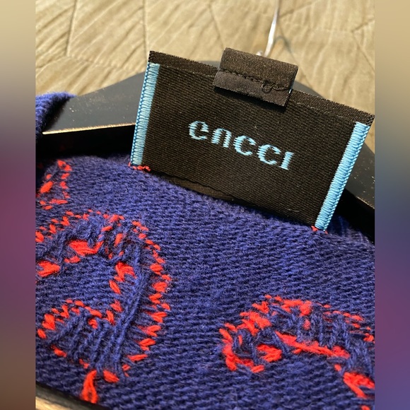Gucci Ghost GG Drip Navy Wool Knit Sweater - Picture 5 of 8
